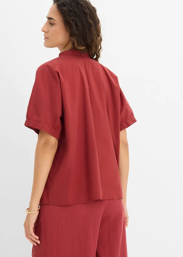 Blusa a maniche corte con spalle scese, bonprix