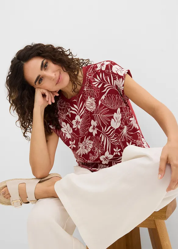 T-shirt in misto viscosa, bonprix