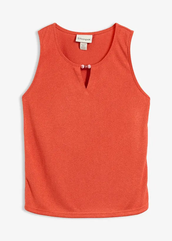 Top in maglia con perle, bonprix