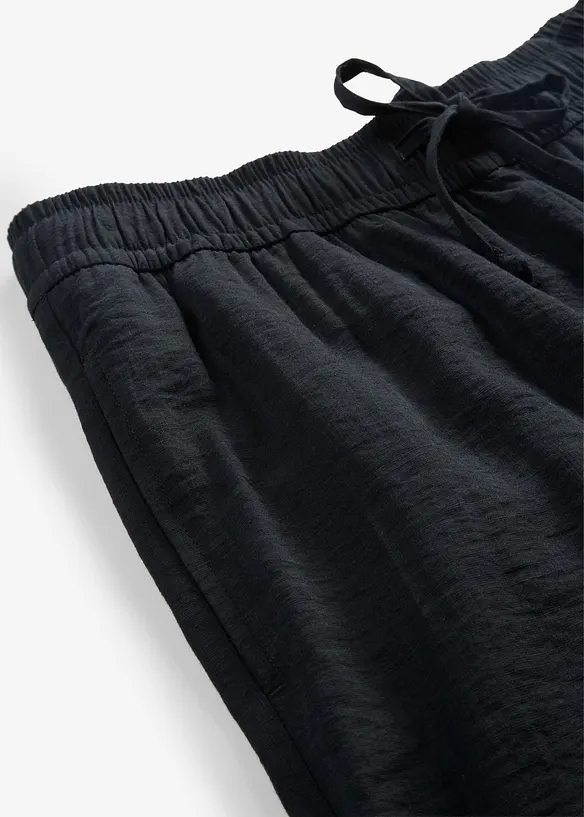 Pantaloni con elastico in vita in misto viscosa fluente, bonprix