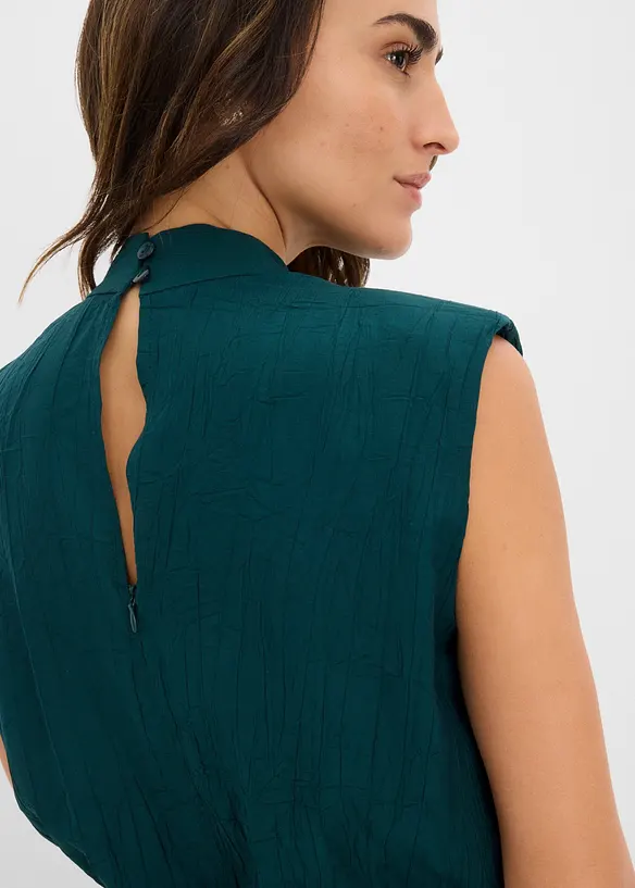 Tuta elegante in viscosa con collo a calice, bonprix