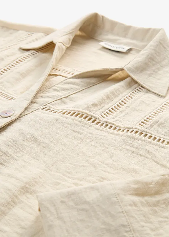 Camicia in misto viscosa, bonprix