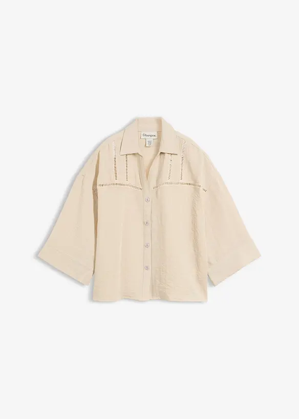 Camicia in misto viscosa, bonprix