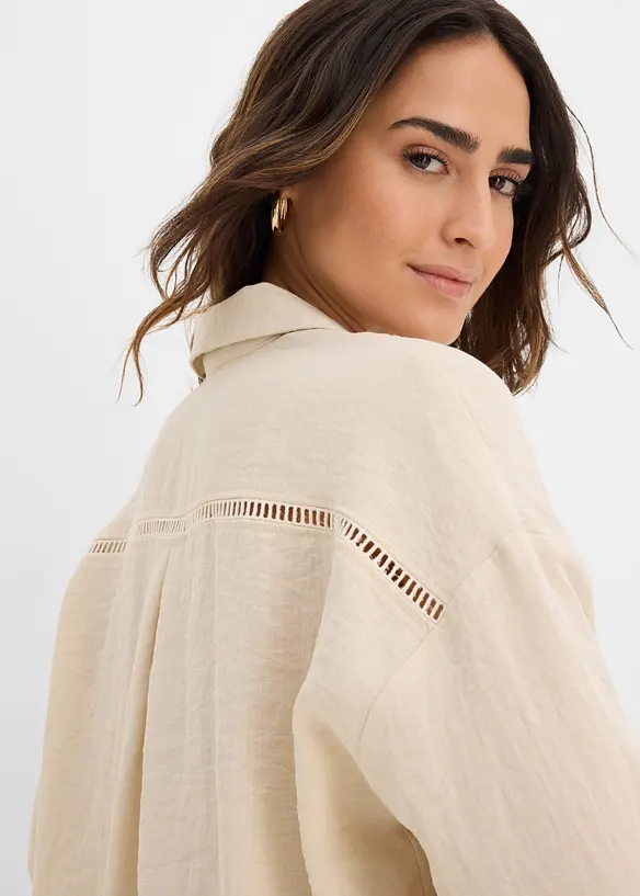 Camicia in misto viscosa, bonprix