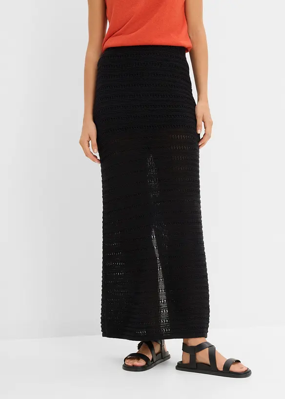 Gonna lunga di maglia, bonprix