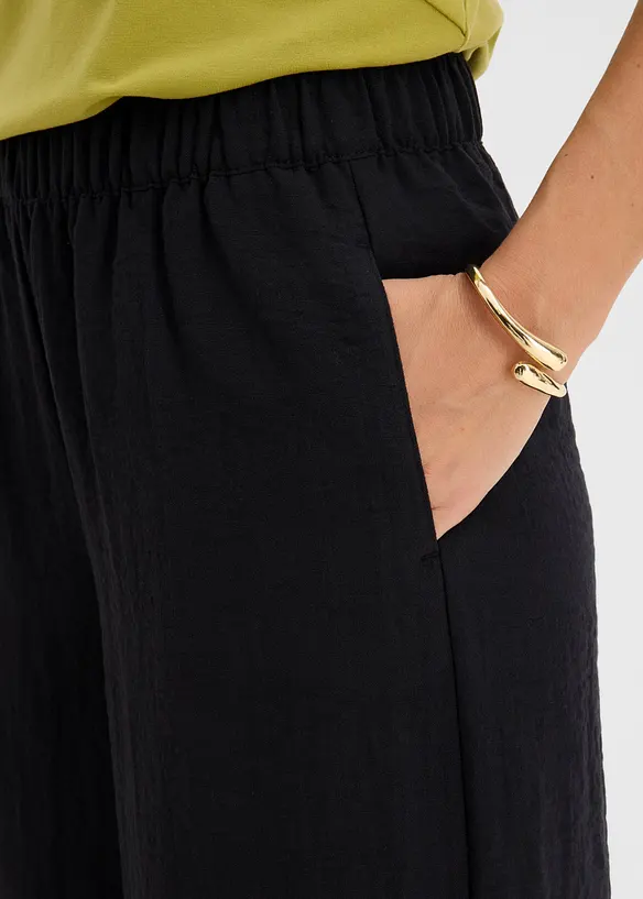 Pantaloni culotte in misto viscosa fluente, bonprix