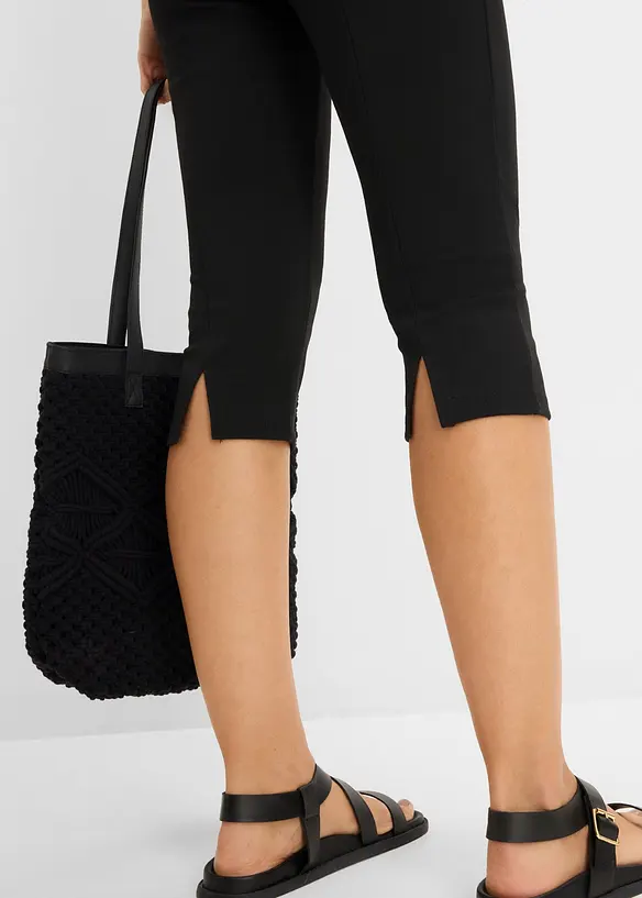 Pantaloni capri in punto di Roma, bonprix