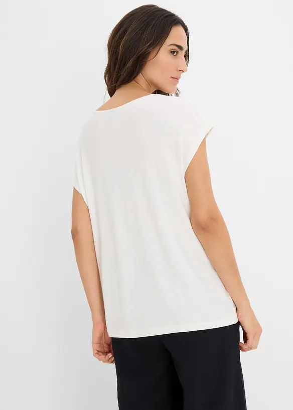 Maglia con pizzo a traforo, bonprix