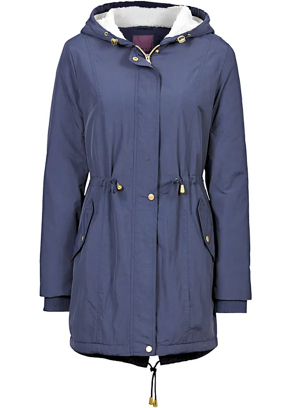 Parka con pile teddy, bonprix
