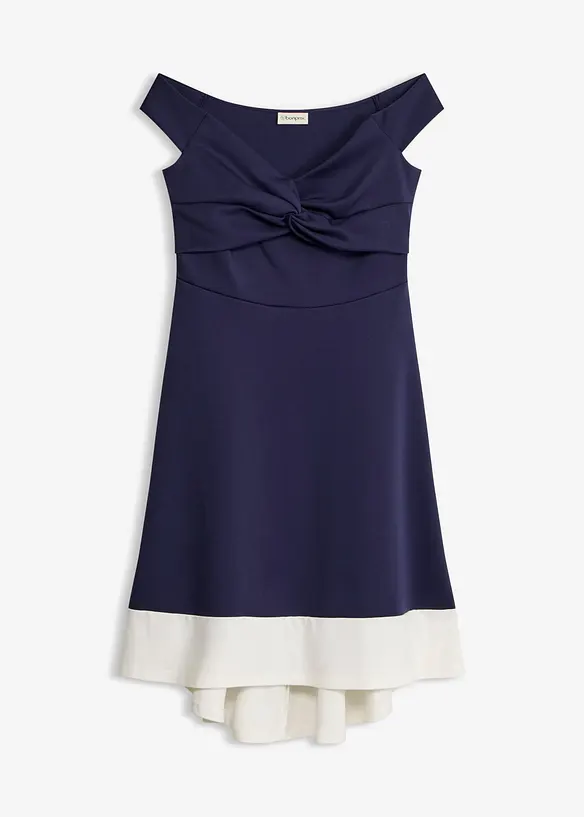 Abito con spalle scoperte e dettaglio annodato, bonprix