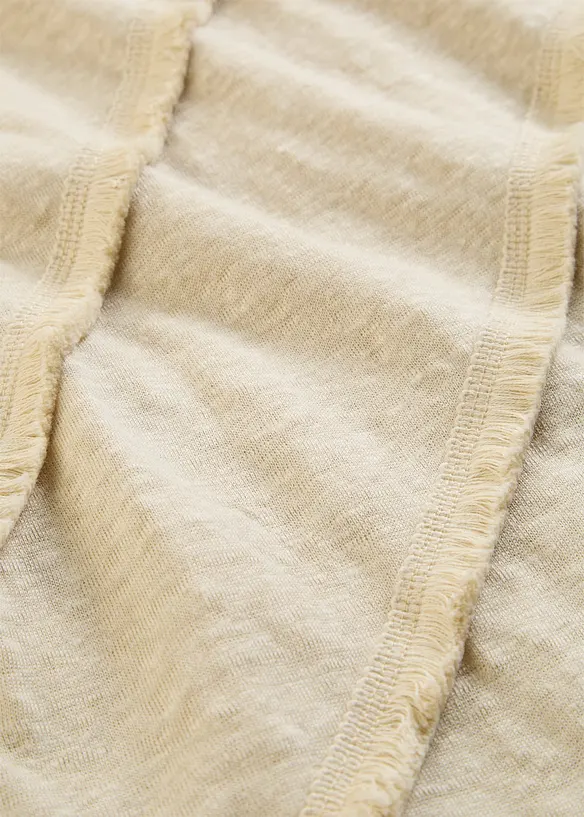 Maglia in puro lino con applicazione, bonprix