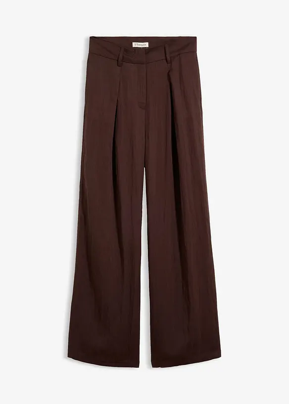 Pantaloni estivi in misto viscosa con pinces, bonprix