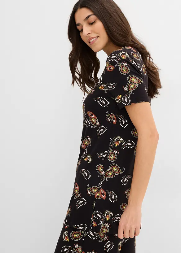 Maglia e pantaloni culotte in misto viscosa fluido (set 2 pezzi), bonprix