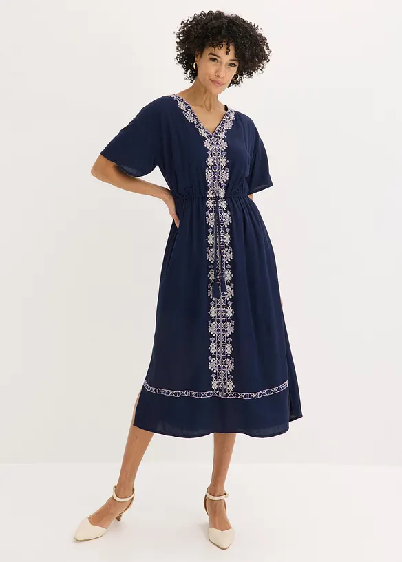 Abito midi in viscosa fluente, bonprix