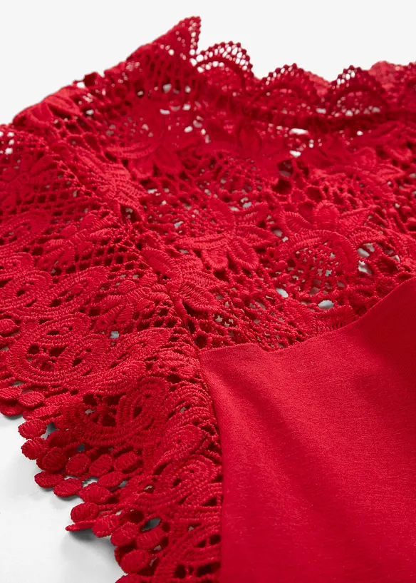 Maglia con inserto in pizzo, bonprix