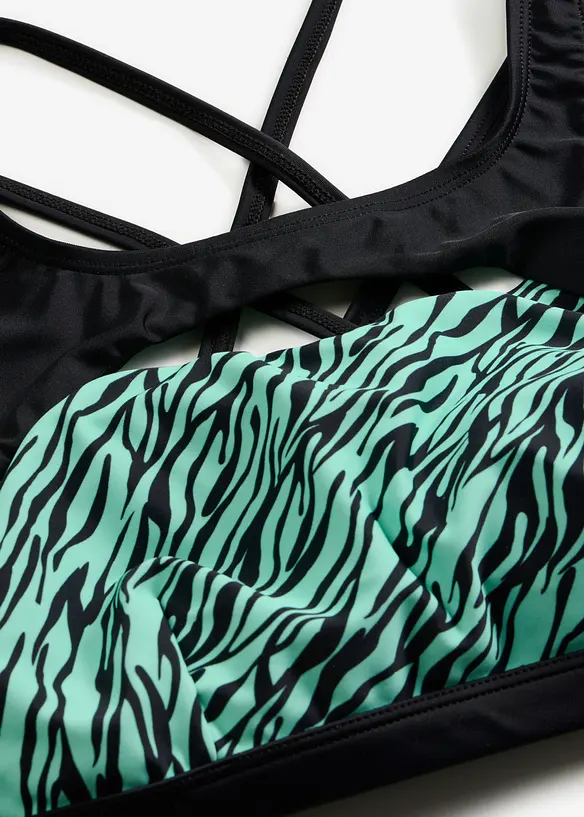 Bikini a bustier con cut-out (set 2 pezzi), bonprix