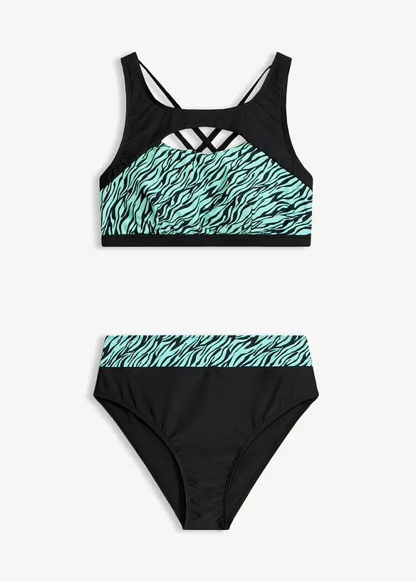 Bikini a bustier con cut-out (set 2 pezzi), bonprix