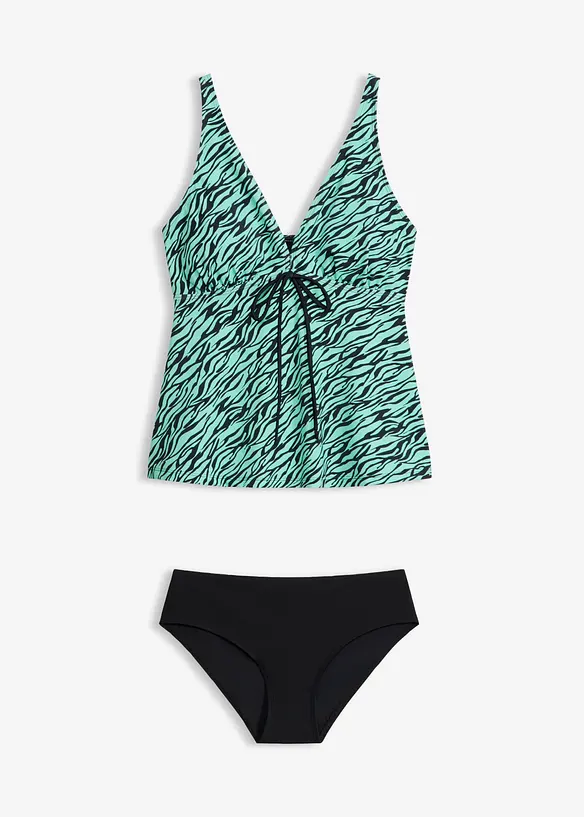 Tankini con laccetto da annodare (set 2 pezzi), bonprix