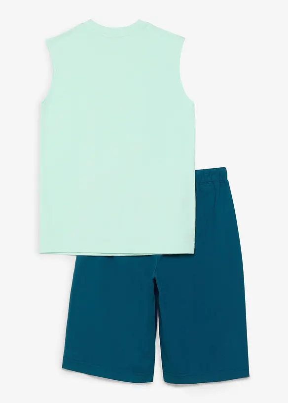 T-shirt e pantaloni corti in puro cotone biologico (set 2 pezzi), bonprix
