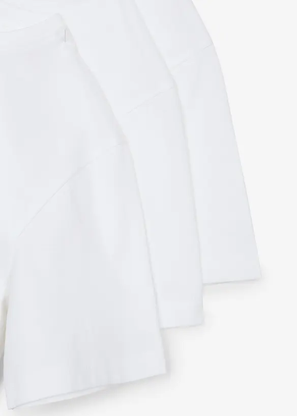 T-shirt in puro cotone (pacco da 3), bonprix