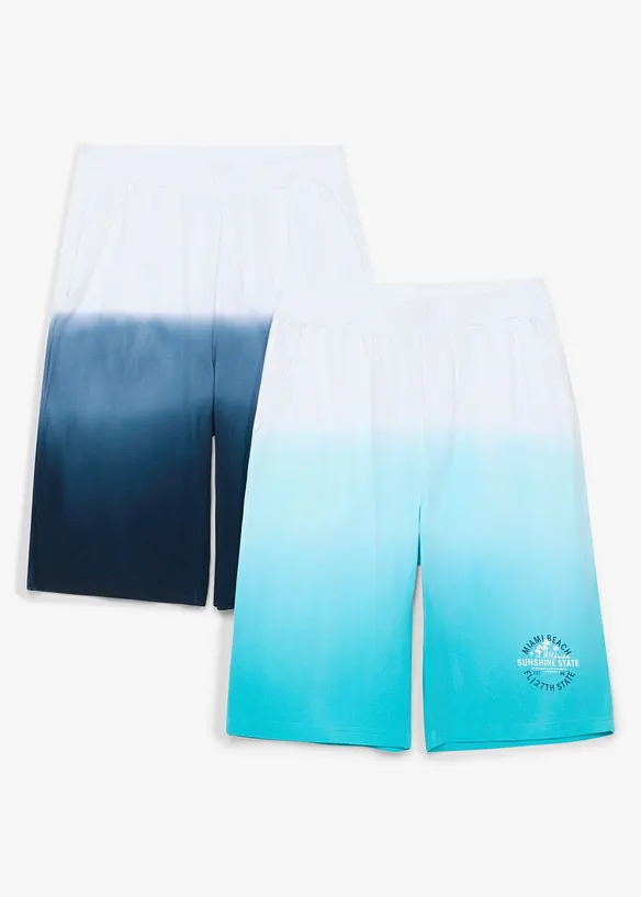 Bermuda lunghi in jersey di puro cotone biologico (pacco da2), bonprix