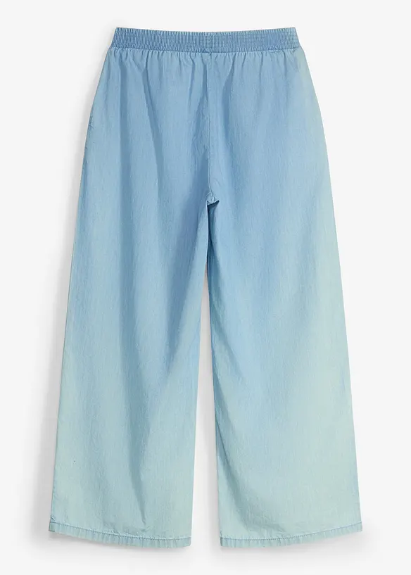 Pantaloni culotte in puro cotone biologico con elastico in vita, bonprix