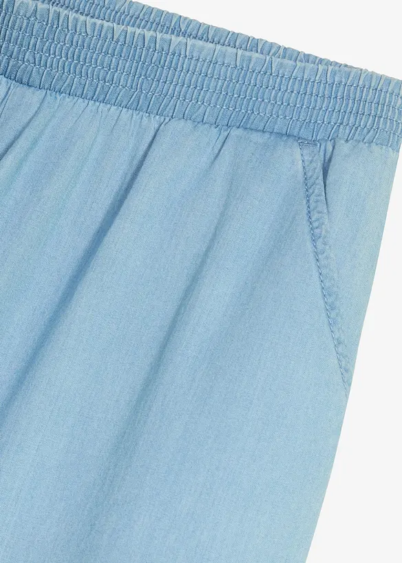 Pantaloni culotte in puro cotone biologico con elastico in vita, bonprix