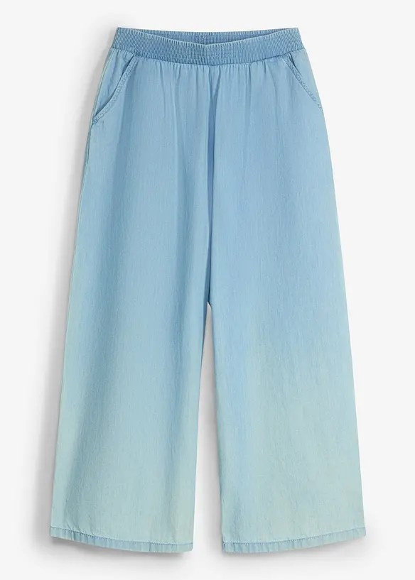 Pantaloni culotte in puro cotone biologico con elastico in vita, bonprix