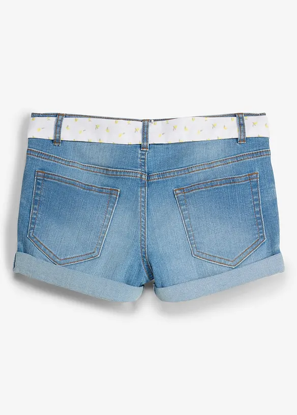 Shorts in denim elasticizzato con cintura, bonprix