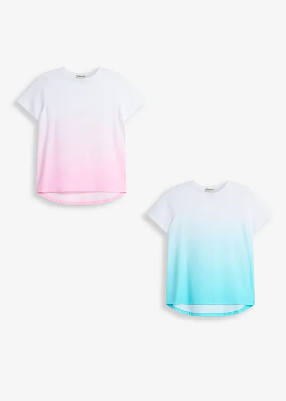 T-shirt con cotone biologico (pacco da 2), bonprix