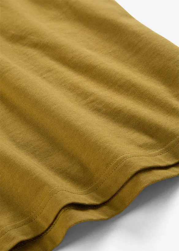 Top sciancrato in misto cotone elasticizzato, bonprix