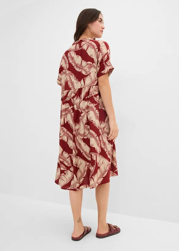 Caftano midi in viscosa fluente, bonprix