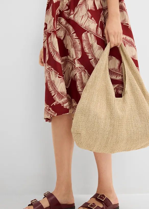 Caftano midi in viscosa fluente, bonprix