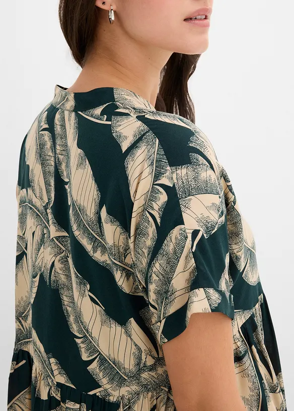 Caftano midi in viscosa fluente, bonprix