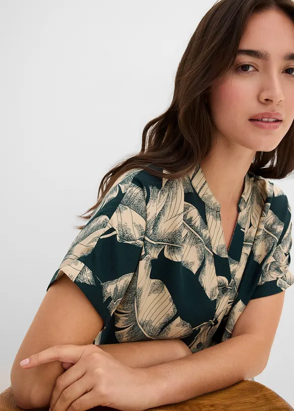 Caftano midi in viscosa fluente, bonprix