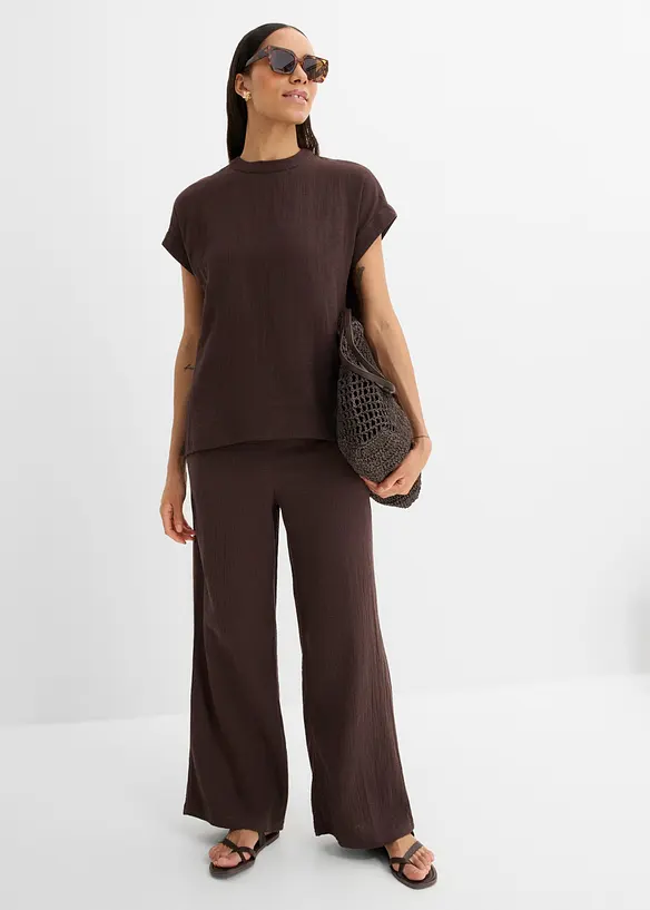 Blusa in mussola morbida, bonprix