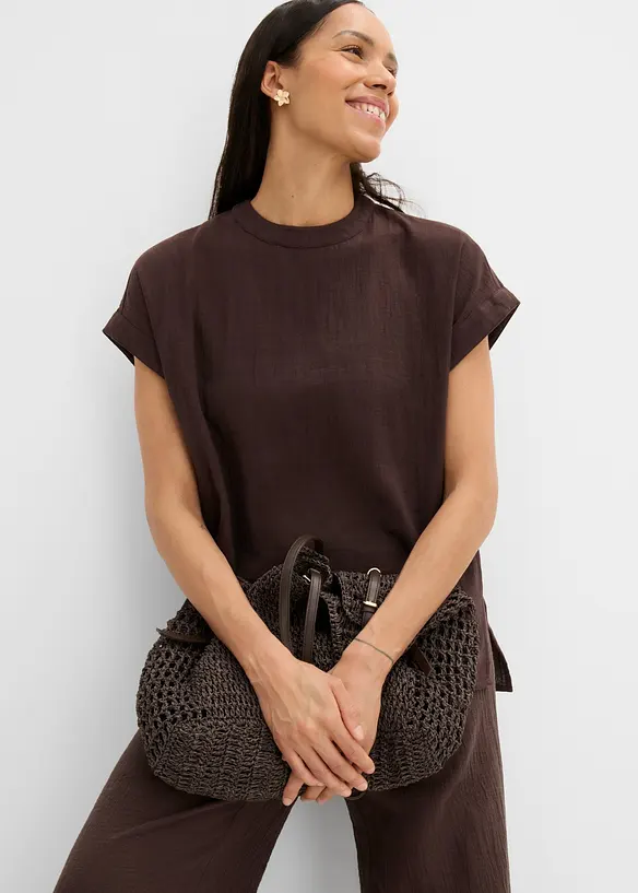 Blusa in mussola morbida, bonprix