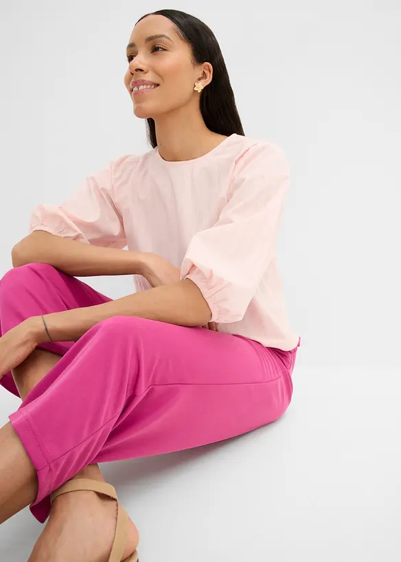 Pantaloni in jersey di misto viscosa morbido, bonprix