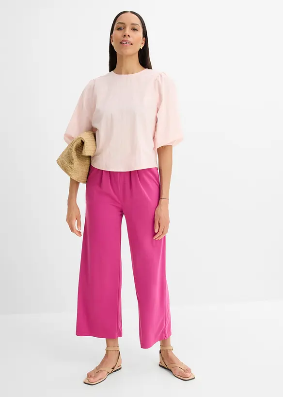 Pantaloni in jersey di misto viscosa morbido, bonprix