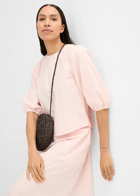 Blusa con maniche voluminose, bonprix