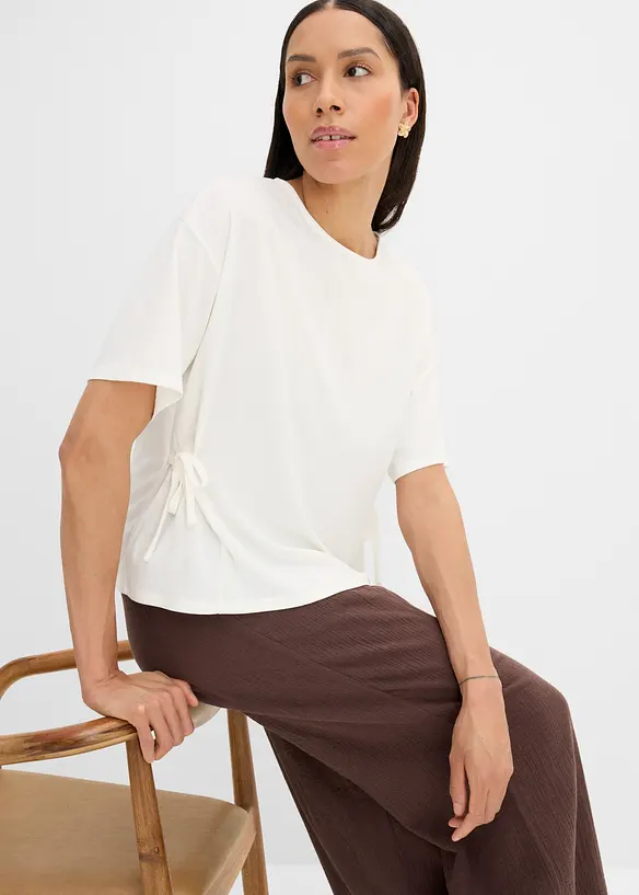 T-shirt in misto viscosa morbido, bonprix