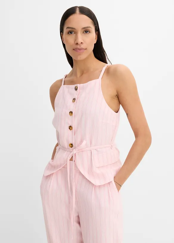 Gliet stile blazer in misto lino rinfrescante, bonprix