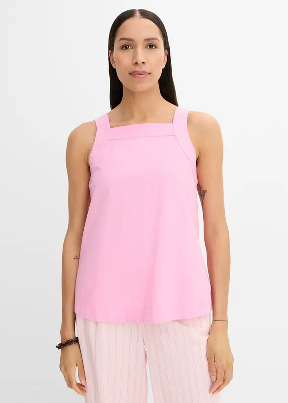 Blusa in misto viscosa con particolare annodato dietro, bonprix