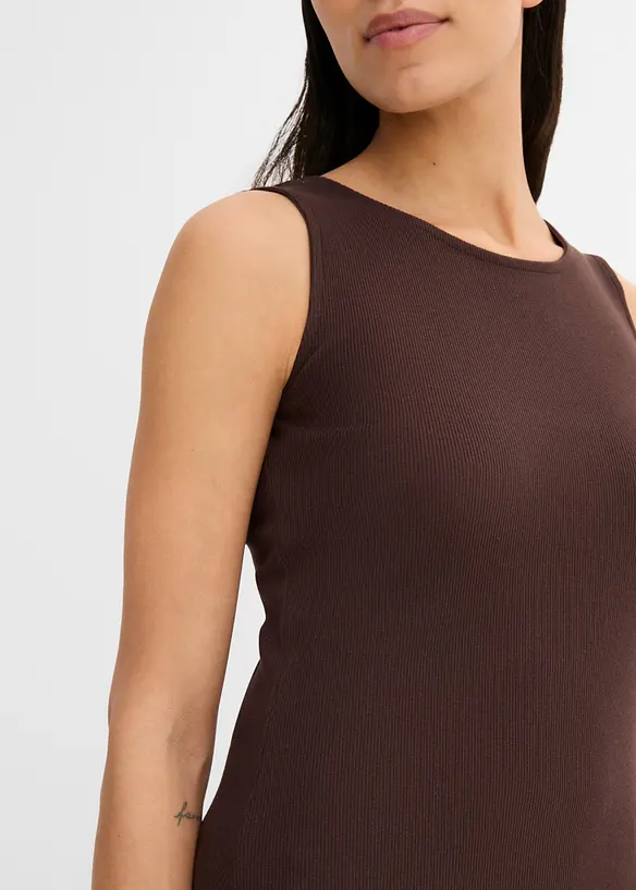 Top a costine in puro cotone biologico (pacco da 2), bonprix