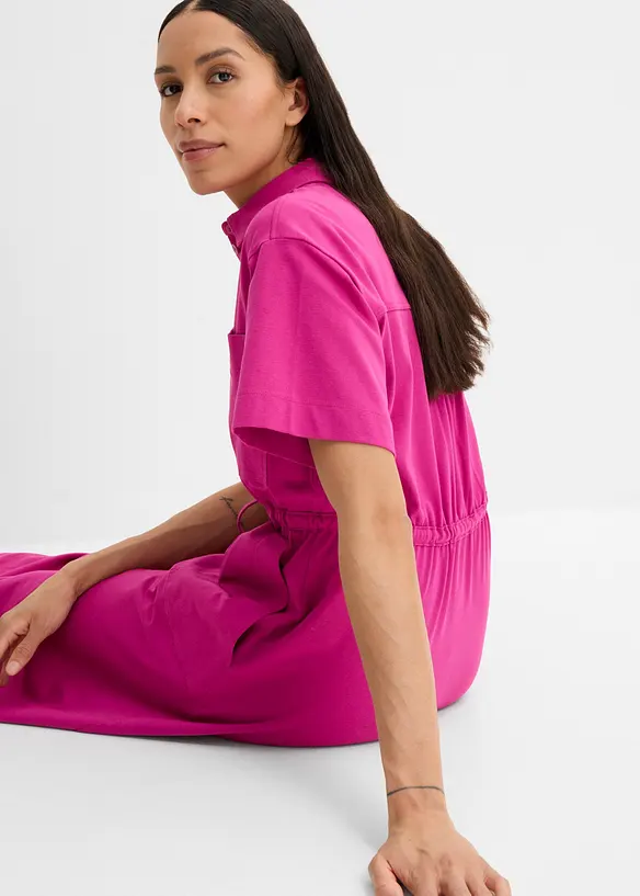 Abito in jersey di cotone elasticizzato, bonprix