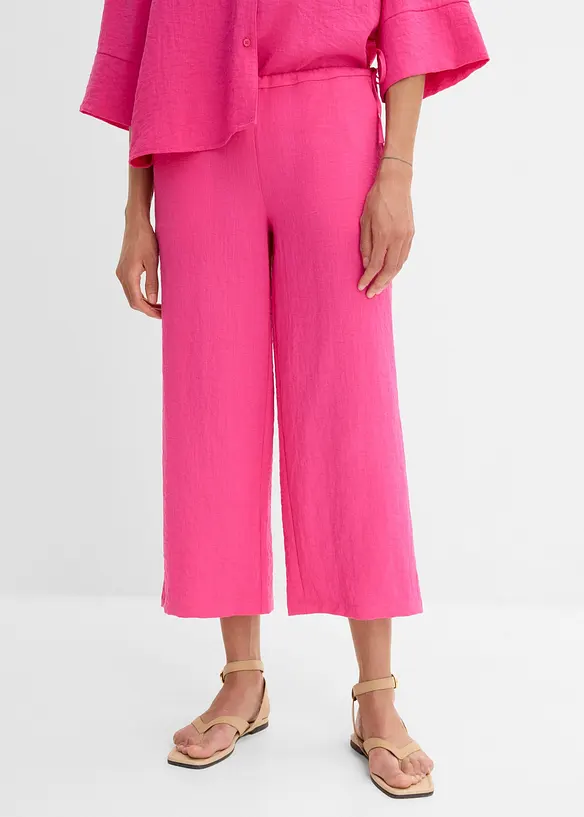 Pantaloni culotte in misto viscosa, bonprix