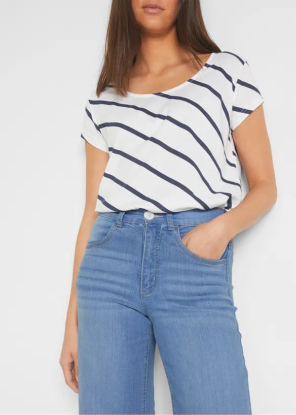 Jeans cropped wide fit, bonprix