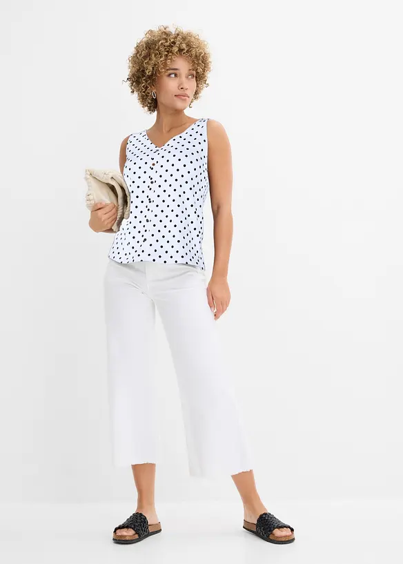 Jeans cropped wide fit, bonprix