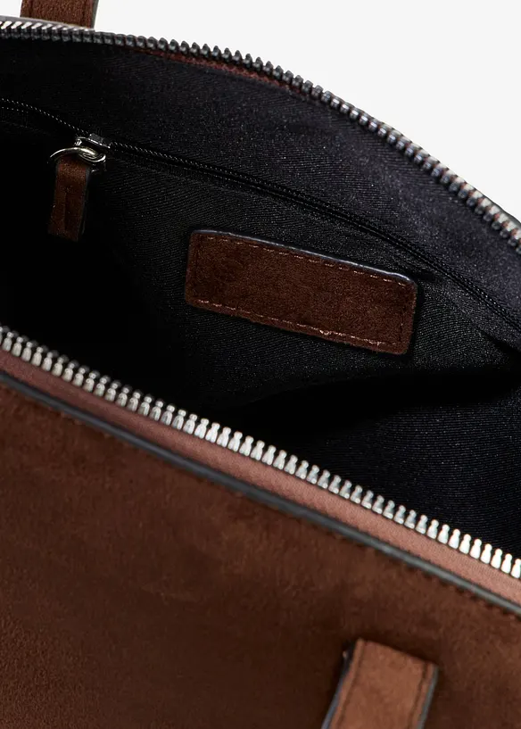 Borsa a tracolla in similpelle scamosciata, bonprix