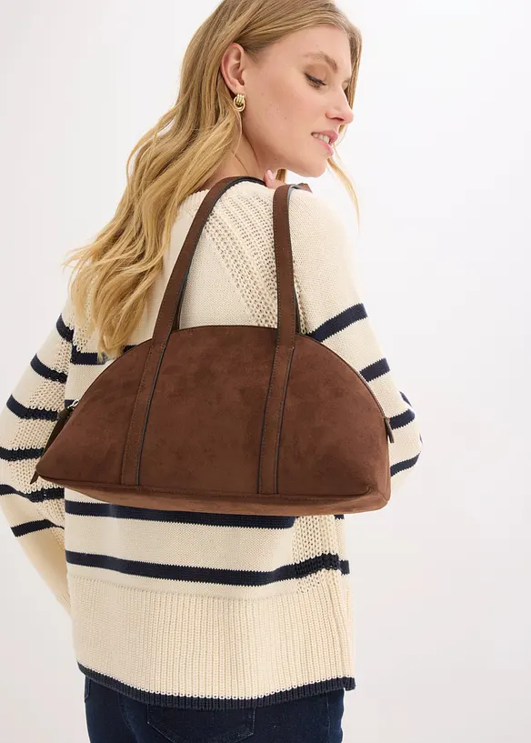 Borsa a tracolla in similpelle scamosciata, bonprix